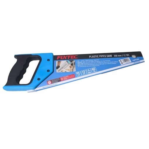Fierastrau de mana FIXTEC 350 mm 12 TPI pentru taiere tevi si lemn - Img 2