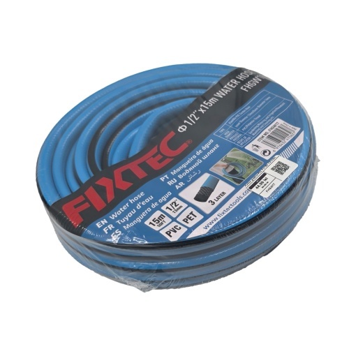 Furtun pentru gradina PVC FIXTEC 1/2" x 15m, 3 straturi rezistente - Img 3