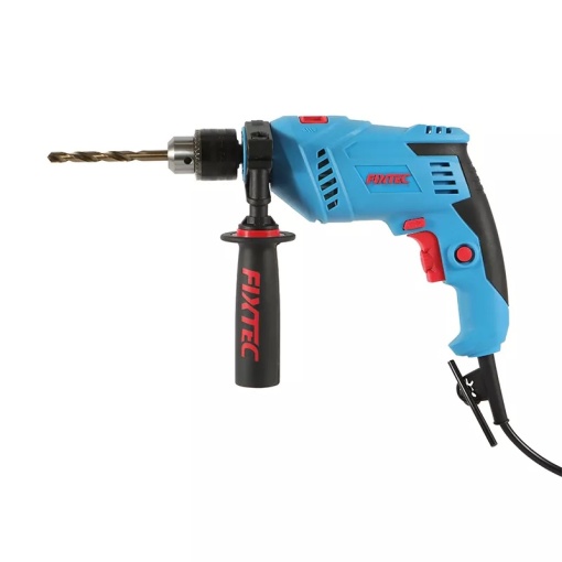 Masina de gaurit cu percutie FIXTEC 600W cu maner auxiliar - Img 3