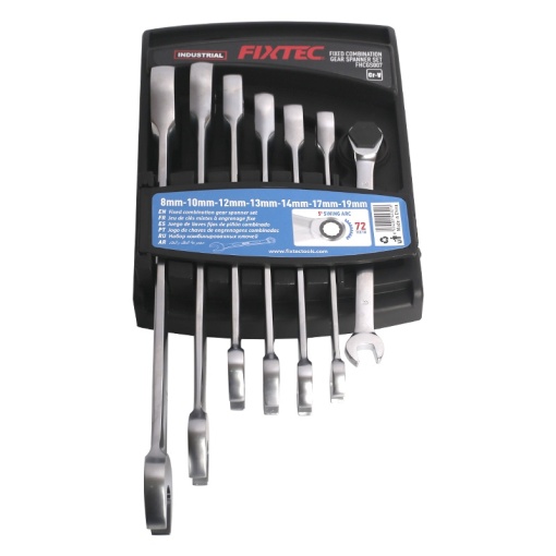 Set Chei Combinate cu Clichet FIXTEC 7 Piese - Img 3