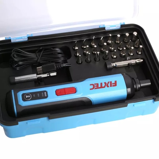 Surubelnita electrica FIXTEC 4V cu baterie Li-Ion 1500mAh, iluminare LED, cablu USB-C 1.5m inclus - Img 2
