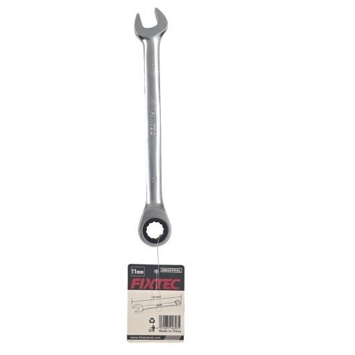 Cheie fixa cu clichet FIXTEC 11 mm, mecanism 72 dinti - Img 2