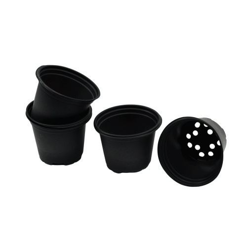 Ghiveci rotund din plastic, 10.5 cm, cu margini netede - Img 4