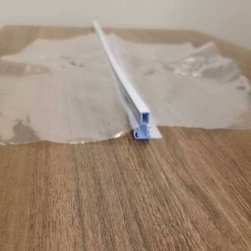 Profil Dublu din Aluminiu cu Sina si Clips pentru Prindere Folie - Img 3