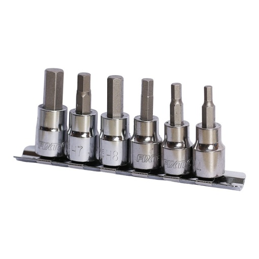 Set 6 biti hexagonali Dr.Hex FIXTEC 3/8 inch metric - Img 2