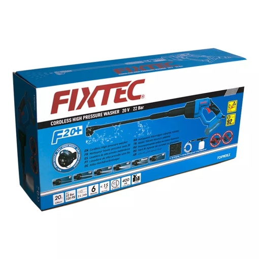 Aparat de curatare cu presiune FIXTEC 20V fara cablu, model cu design patentat - Img 6