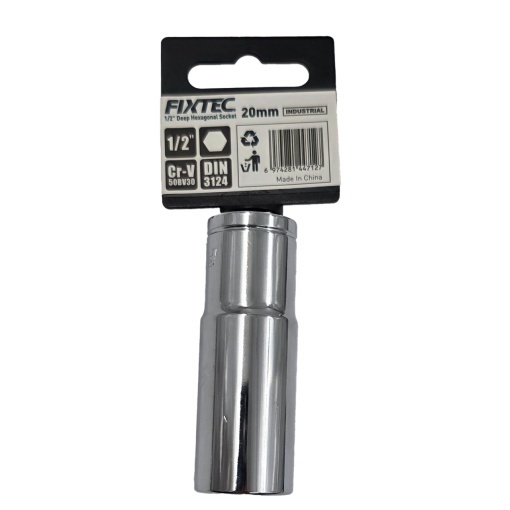 Cap tubular de impact 20 mm FIXTEC, antrenare 1/2 inch - Img 3