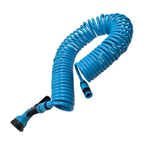 Furtun spiralat pentru gradina FIXTEC 15m, EVA, pistol cu 8 functii - Img 4