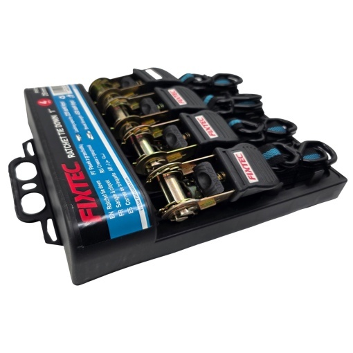 Set 4 Chingi FIXTEC 1 inch x 5m cu Clichet si Carlige tip S - Img 2