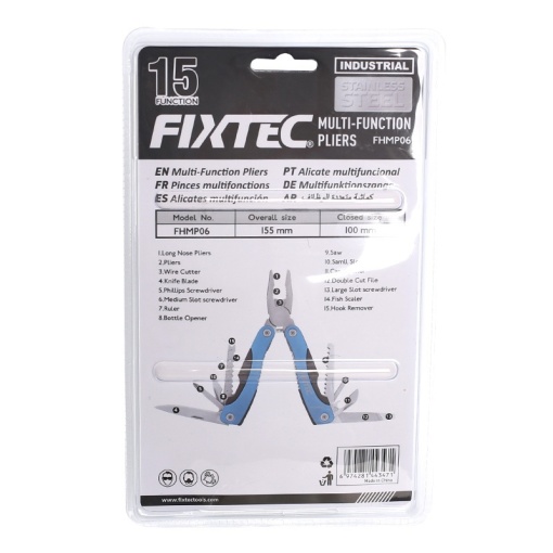 Cleste multifunctional FIXTEC 15 in 1 din inox - Img 6