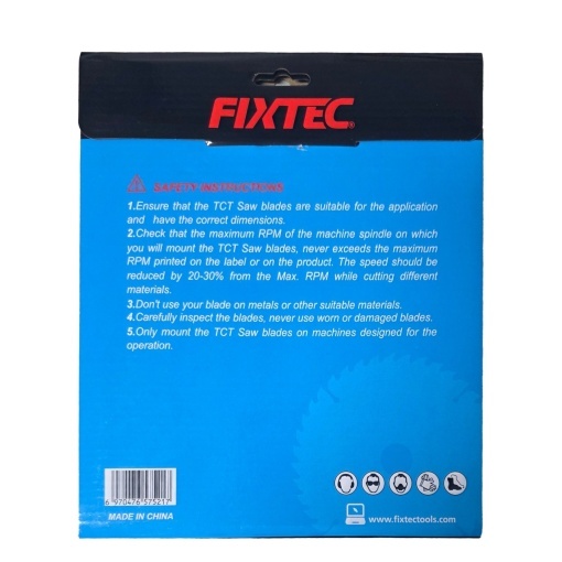 Disc circular cu placute TCT FIXTEC 8 1/4", 210x30 mm, 60 dinti, pentru lemn si aluminiu - Img 2