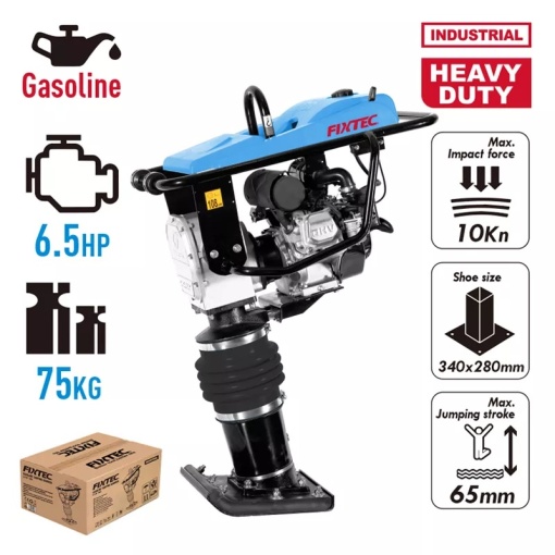 Mai compactor profesional FIXTEC pe benzina 6.5CP, 75 kg - Img 2