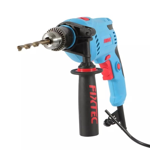 Masina de gaurit cu percutie FIXTEC 600W cu maner auxiliar - Img 4