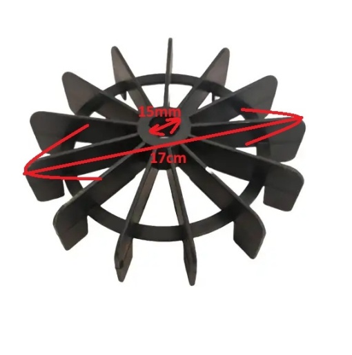 Paleta Ventilator pentru Motor Betoniera - Racire Eficienta si Performanta Ridicata - Img 4