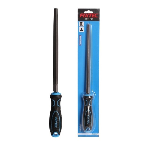 Pila triunghiulara FIXTEC 8" cu maner confortabil ergonomic - Img 2