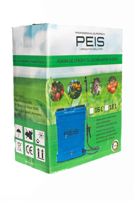 Pompa de stropit electrica 16L, baterie 8Ah, debit 3.8 l/min, PEIS - Img 3