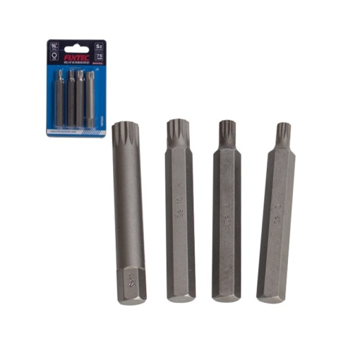 Set 4 biti hexagonali Dr.Spline FIXTEC 3/8 inch impact - Img 3