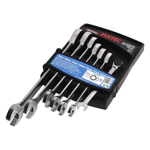 Set Chei Combinate cu Clichet FIXTEC 7 Piese - Img 4