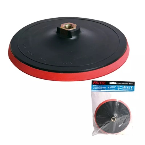 Suport din spuma cu Velcro FIXTEC 180mm pentru masina de polish - Img 2