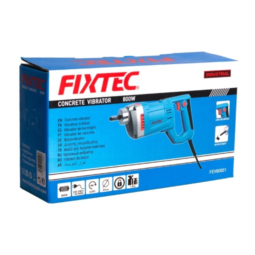 Vibrator Electric Beton FIXTEC 800W 220V pentru Compactare - Img 9