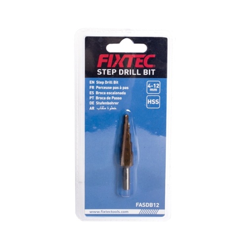 Burghiu gradual FIXTEC 4-12 mm HSS cu strat de titan - Img 5