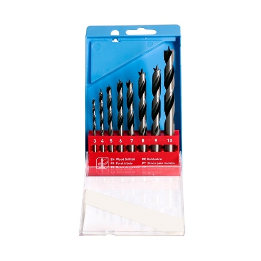 Set burghie pentru lemn FIXTEC 8 piese 3.4–10 mm - Img 4