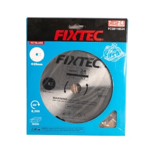 Disc circular FIXTEC 185 mm, 40 dinti TCT pentru taiere lemn - Img 3