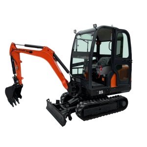 Mini excavator NT-E25 cu cabina extensibila si inclinare laterala