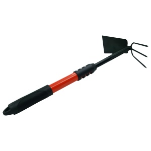 Sapaliga cu 3 dinti si lopatica, maner ergonomic, gradinarit - Img 1