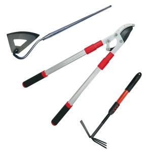 Set gradinarit: Sapaliga 3 dinti, cleste pentru crengi si sapaliga metalica