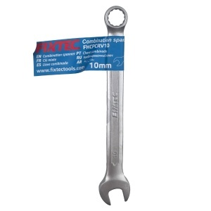 Cheie combinata fixa-inelara FIXTEC 10mm din CR-V 30x15x16cm finisaj lucios