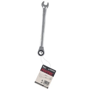 Cheie fixa cu clichet si cap flexibil FIXTEC 9 mm 72 dinti