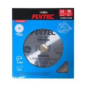 Disc circular TCT FIXTEC 210mm 48 dinti pentru lemn si aluminiu