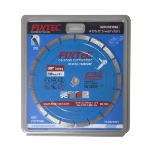 Disc diamantat pentru taiere FIXTEC 230x22.2mm, segment 10mm, 5 stele