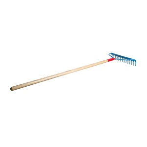 Grebla de gradina FIXTEC cu maner din lemn, 14 dinti, 1400 mm