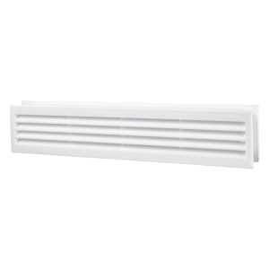Grila de ventilatie dubla pentru usa VENTS MV ALB 430/2, 80x429 mm