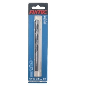 Burghiu pentru lemn tip spiral FIXTEC 8 mm x 117 mm