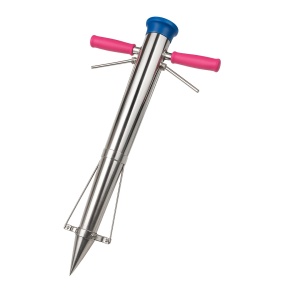 Plantator din inox cu doua manere pentru rasaduri