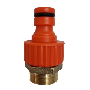 Adaptor cu Filet pentru Conectare Furtun la Robinet - PVC si Alama