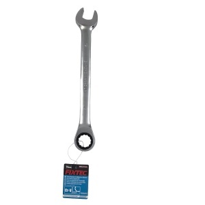 Cheie fixa cu clichet si cap flexibil FIXTEC 18 mm 72 dinti