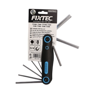 Set FIXTEC 8 imbusuri pliabile 1.5‑8 mm otel CR‑V - Img 3