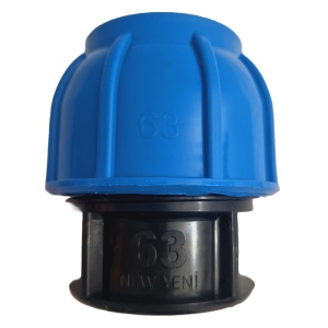CAPAC TEAVA PVC pentru conectarea tevilor din PEID, EN 12201 - 63