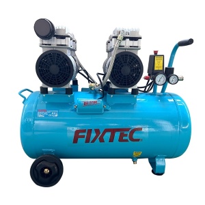Compresor aer FIXTEC 2HP, 50L, 8 Bar, tehnologie fara ulei