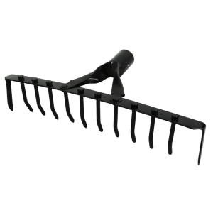 Greblă cu 12 colti fabricata din otel carbon, latime 300 mm