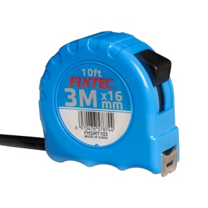 Ruleta din Otel FIXTEC 3M x 16MM cu Sistem de Blocare Manual