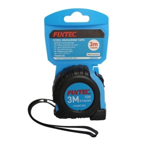 Ruleta profesionala FIXTEC 3m x 16mm cu sistem autolock