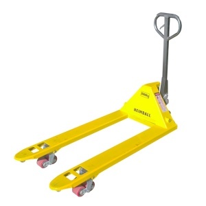 Transpalet manual Liza 2000 kg, roti din poliuretan, furci 121 cm
