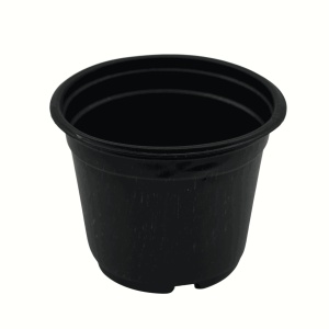 Ghivece Circulare 12 x 9,5 cm din plastic cu margini rotunjite