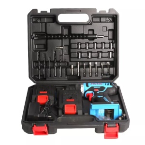 Kit masina de gaurit FIXTEC 20V fara cablu, lumina LED, sistem blocare ax, 2x1500mAh acumulatori Li-ion - Img 2