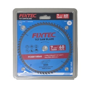 Disc Circular FIXTEC 185 mm x 60T pentru Debitare Lemn FCSB118560